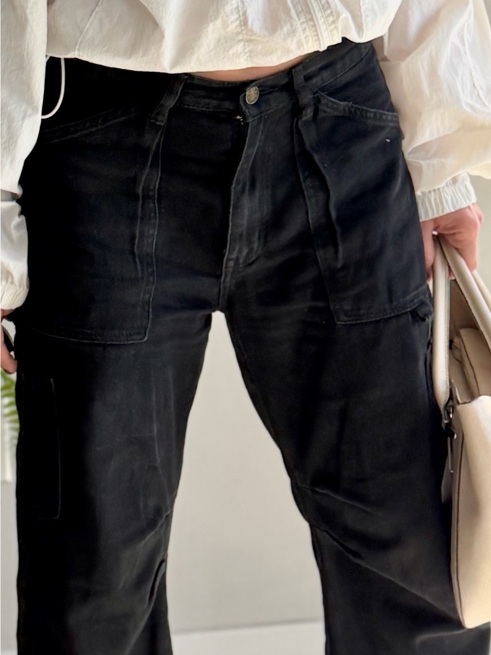 Lioness Black Utility Cargo Pants Size XS